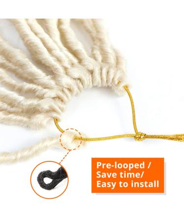 Goddess Locs Crochet Hair 18 Inch 7 Packs | 613 Blonde Faux Locs for Black Women | Soft Pre-looped Synthetic Hair Bundles by Bilisar Hair - Buy Online on SooperMarket.com