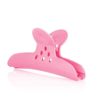 4x hair clamp 10 cm hair clips pink