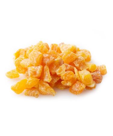 Oh! Nuts Natural Apricot Diced - 1lb | No Sugar Added, Non-GMO, Gluten Free, Dairy Free | Fresh Dehydrated Apricot Cubes in Resealable Bag for Snacking | Low Cholesterol, Rich in Vitamin A & C