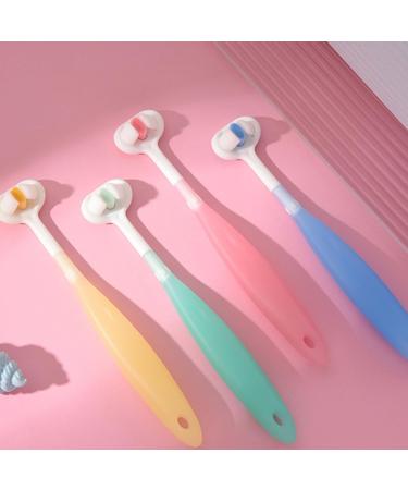 3D Three-Sided Toothbrush for Children - Soft Hair Tongue Scraper Perfect for School & Outdoor Activities - Buy Online on SooperMarket.com