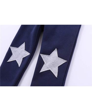 Mud Kingdom Boys Fleece Pants | Tight Fit Winter Warmth | 6-7 Years | Stars Navy Blue - Buy Online on SooperMarket.com
