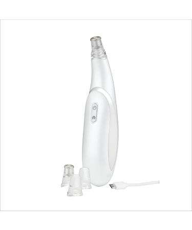 True Glow by Conair Microdermabrasion Rechargeable Beauty Tool Includes 4 Microdermabrasion Attachments for Exfoliation + Pore Extraction