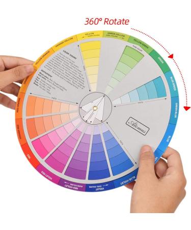 Creative Color Wheel Paint Mixing Guide for Art Class and Makeup Blending - 9.25inch - Buy Online on SooperMarket.com
