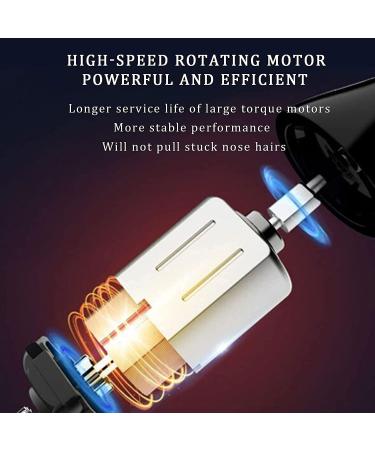 Portable Waterproof Ear & Nose Hair Trimmer - 360 Rotating Easy Cleansing Snap-fit Switch | Perfect for Home Grooming (Black - Buy Online on SooperMarket.com