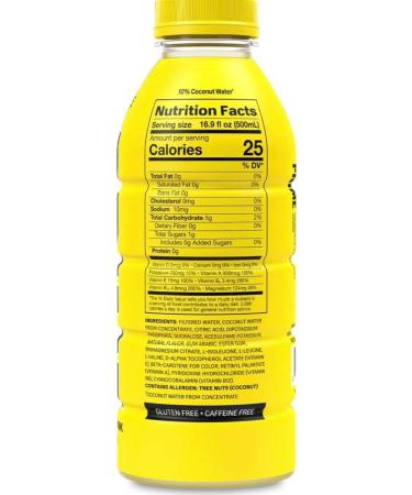 Zi Foam Prime Hydration Yellow Lemonade Drink By KSI & Logan Paul 500ml - US Import - Buy Online on SooperMarket.com