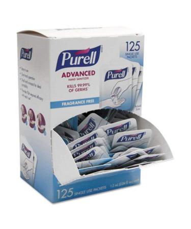 Advanced Hand Sanitizer Single Use 1.2 Ml Packet Clear 125/Box