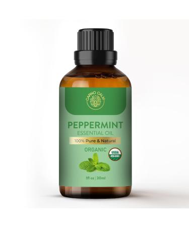 Carno Calm Peppermint Oil 30ml | 100% Pure & Strong Peppermint Essential Oil for Hair & Skin | Mint Oil for Aromatherapy Cleaning Body Diffuser Relaxation Focus | 1fl. Oz Peppermint 30 ml (Pack of 1)