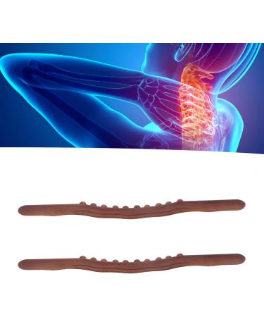 10 Massage Points Gua Sha Tools - 2 Pack Wooden Massage Sticks for Back & Leg Relief | International Shipping - Buy Online on SooperMarket.com