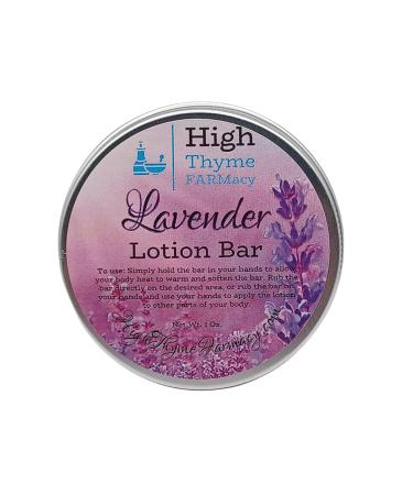 All-Natural Lavender Lotion Bar - Waterless Lotion Bar for Dry Skin - Beeswax Lotion Bar w/Lavender Essential Oil - Convenient Travel Lotion - Eco Friendly Lotion Massage Bar