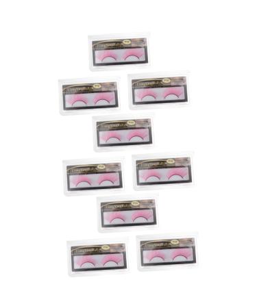 ABOOFAN 9 Pairs Beautiful Halloween Face Eyelashes Halloween Charming Ladies Eyelash Thick Fake Eyelashes Lashes Natural Look Dense Eyelashes Purple Mascara 3d Cosplay Extend