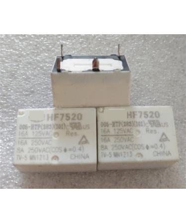 10PCS Relay HF7520 005-HTP HF7520 012-HTP HF7520 024-HTP HF7520-012-HTP HF7520-009-HTP HF7520 012 HTP 4PIN 16A 9V 12V (Size : HF7520-024-HTP)