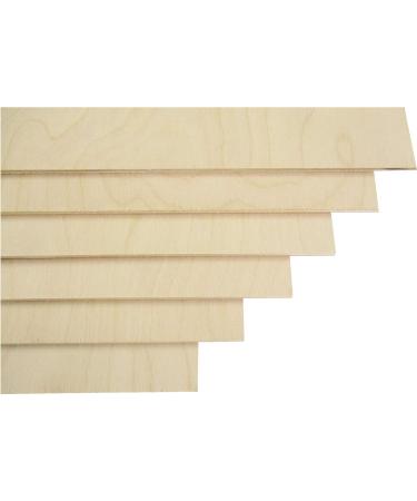 Premium Baltic Birch Plywood 3mm - 12x18 - 6 Flat Sheets - B/BB Grade Veneer for DIY Arts & Crafts, Woodworking, Laser Cutting Projects - Buy Online on SooperMarket.com