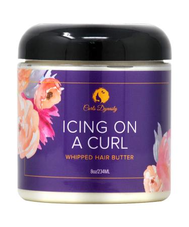 Curls Dynasty Icing On A Curl Whipped Hair Butter 8 oz - Nourishing Curl Cream for Defined Moisturized Curls | Buy Internationally - Buy Online on SooperMarket.com