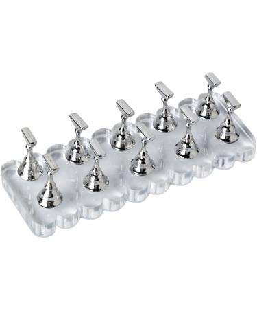 Acrylic Nail Art Practice Stand Fingernail Display Holder For False Nails Nail Tips Exercise Stand TS10 - Buy Online on SooperMarket.com