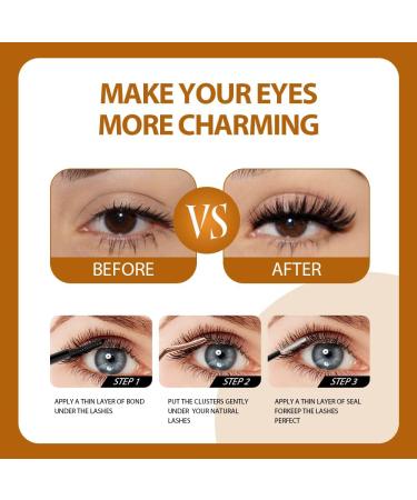 D Curl 240 Pcs 40D Mixed Individual Lashes Cluster for DIY Lash Extensions at Home - Buy Online on SooperMarket.com