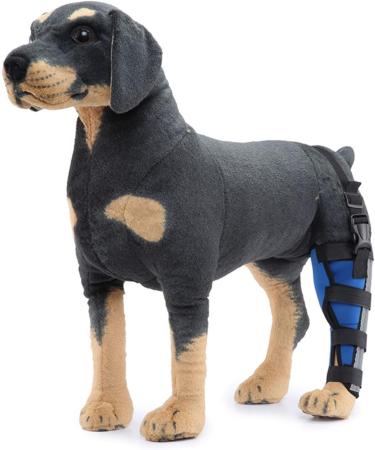 Dog Right Rear Leg Hock Brace - Neoprene Material Prevents Injuries Provides Stability with Support Strip Reflective Strip for Dogs (S) - Buy Online on SooperMarket.com
