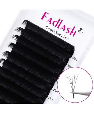 Fadlash Easy Fan Russian Lashes 20-25mm D Curl | Self Fanning Eyelash Extensions - Buy Online on SooperMarket.com