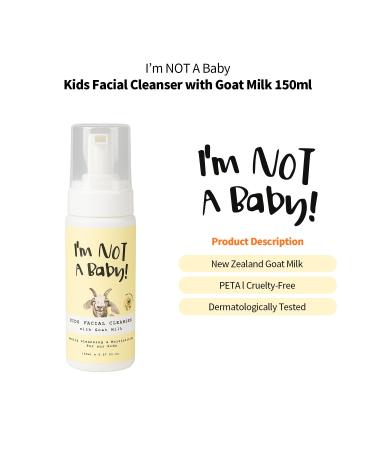 I m NOT A Baby! Kids Goat Milk Face Wash - Gentle Facial Cleanser for Sensitive Skin - Buy Online on SooperMarket.com