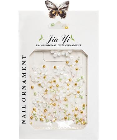 1Bag 3D Flower For Women Nails Art Decorations Easy Installation And Removal Add Charm To Your White - Buy Online on SooperMarket.com
