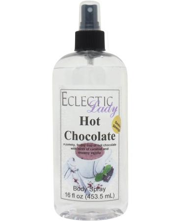 Hot Chocolate Body Spray (Double Strength) 16 ounces Body Mist for Women with Clean Light & Gentle Fragrance Long Lasting Perfume with Comforting Scent for Men & Women Cologne with Soft Subtle 16 Fluid Ounces (Double Strength)