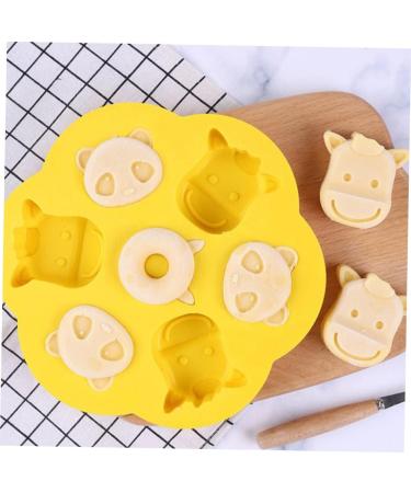 Alipis 1pc Steamed Rice Cake Mold Silicone Molds Candy Cane Chocolate Cake Baking Mold Biscuit Steamed Cake 21.8X21.8CM Yellow - Buy Online on SooperMarket.com