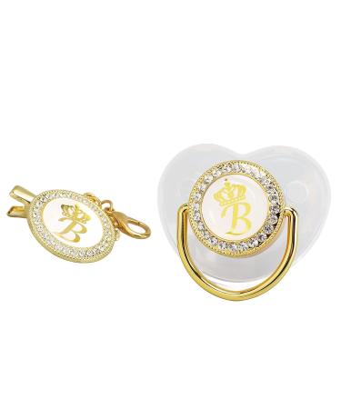 Buy Golden Silicone Baby Pacifier with Rhinestone Nipple - Perfect for Bathing | International Shipping - Buy Online on SooperMarket.com