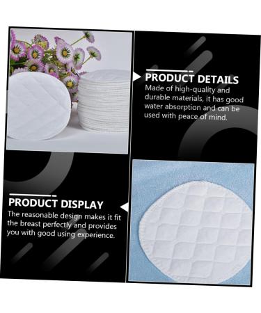 Toyvian 60 Pcs Reusable Breastfeeding Pads | Individually Wrapped Eco-Friendly Cotton Pads for Postpartum Care | Super Strong Breast Pads for Mothers - Buy Online on SooperMarket.com