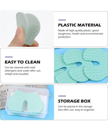 UPIQNG 4 Pcs Shot Pain Reducer Reusable Pain Relief Sheet Hurt Blocker Plastic Immunization Shooting Assist Shot Pain Blocks for Adults Kids LightGreen - Buy Online on SooperMarket.com
