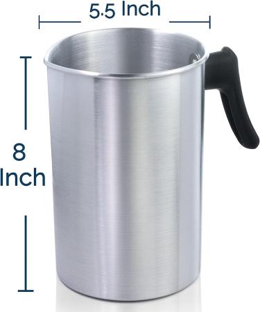 Candle Making Pouring Pot 88oz - Large Double Boiler Wax Melting Pot for Soy Wax Melter - Buy Online on SooperMarket.com