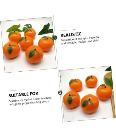 Alipis 5pcs Orange Model Artificial Fruit Mini Decor Light House Decorations for Home Trendy Decor Lifelike Orange Decorations Lifelike Fruit High Simulation Toy Child Foam - Buy Online on SooperMarket.com