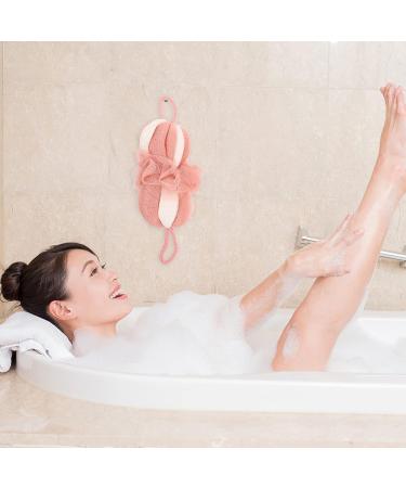 KALLORY 2Pcs Exfoliating Bath Loofah Sponge Set - Shower Scrubber & Body Scrubber for Ultimate Cleanse | International Shipping - Buy Online on SooperMarket.com
