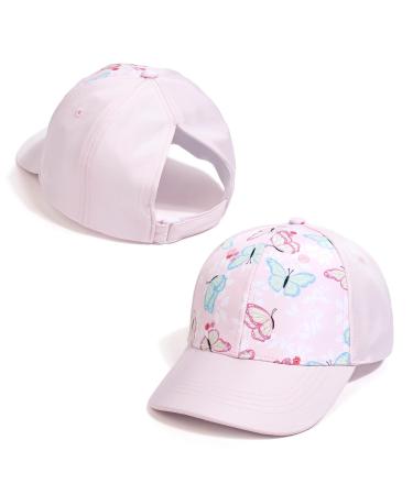 TMEOOG CAP Women Men Basecap Summer Cap Baseball Caps Uni -color ponytail cap with hole for braid baseball cap capppy women men sports cap breathable unit size a_ butterfly (polyester)