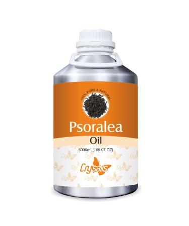Crysalis Psoralea Pure Carrier Oil (Psoralea corylifolia) Cold Pressed Carrier Oil -5000ml 5.00 l (Pack of 1)