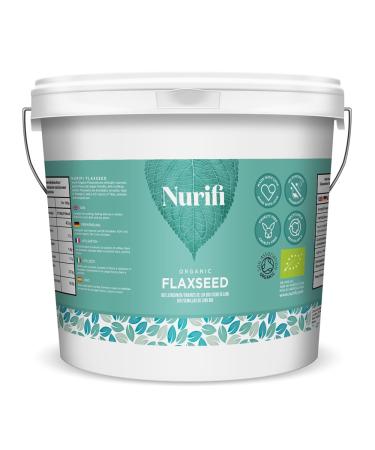 1KG Organic Flaxseed/Linseed - by Nurifi - Certified Organic Grade - Raw Non-GMO High in Fibre