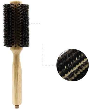 Comb Wood Handle Hair Round Brush Professional Hair Brush for Hair Cutting with Detachable Tail Round Comb for Hair Cutting wooden comb - Buy Online on SooperMarket.com
