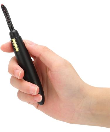 Electric Heated Eyelash Curler Portable Long Lasting Lash Curler for Women for Makeup Natural Curling Eye Lashes Lashes Curling Tool Battery Powered(Black) - Buy Online on SooperMarket.com