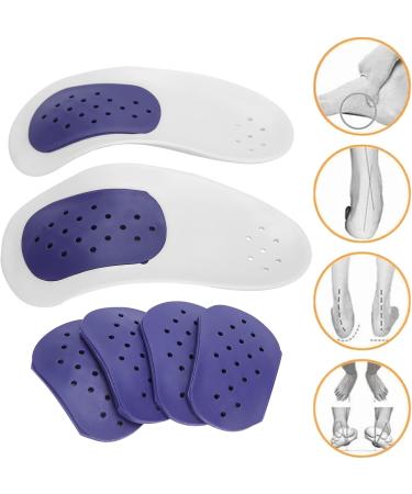 Arch Support Insoles Comfort Relieve Pressure Pain Reusable Multiple Sizes Shoe Insoles with Four Replacement Pads for Running for Walking(A) - Buy Online on SooperMarket.com