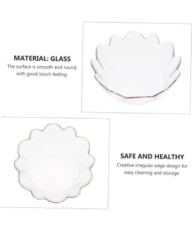 1pc Kitchen Stylish Delicate Irregular Salad Bowl Creative Fruit Glass Transparent - Buy Online on SooperMarket.com