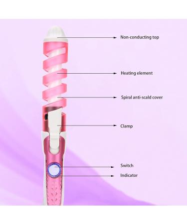 Shop Mini Spiral Hair Curler Wand - Automatic Wavy Curling Iron | Anti-Scald Constant Temperature | International Shipping Available - Buy Online on SooperMarket.com