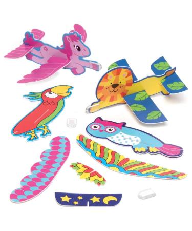 Baker Ross AT910 Flying Glider Bumper Assortment - for Kids Party Favors and Small Toys for Children Pack of 12