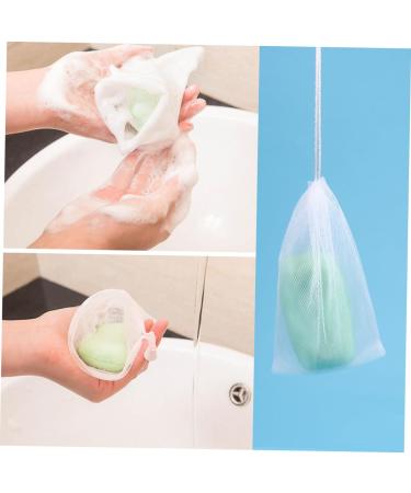 NOLITOY 20pcs Foaming Mesh Soap Saver Pouch - Quick Dry & Efficient Soap Usage - White Bath Ball Holder 15x9cm - Buy Online on SooperMarket.com