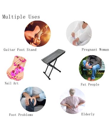 Pedicure Foot Rest Stand | Beauty Footrest for Pedicures | Adjustable & Non-Slip | Home Foot Spa Toenail Care - Buy Online on SooperMarket.com