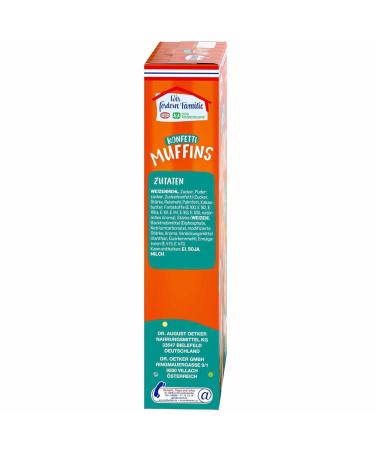 Dr. Oetker Colorful Confetti Muffin Baking Mix with Cups & Icing (325g) - International Shipping - Buy Online on SooperMarket.com