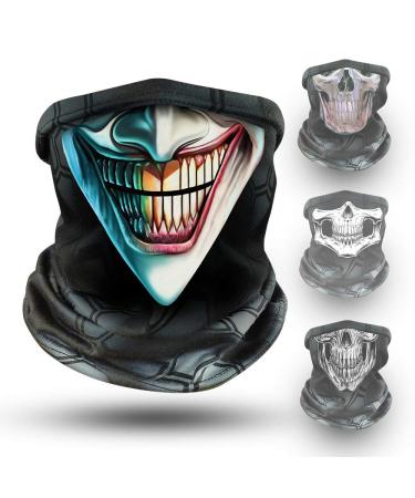 Klangfeiler Multifunctioner - New Designs - Printed Neck towel Bandana & Hose scarf - A solid neck warmer Totenkopf Skull facial mask - Face Shield for motorcycling - Crazy Skull Crazy Design