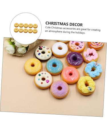 Uonlytech 20 Pcs Donut Decoration Blush Decor Bling Decor Lovely Ornament Child Accessories Earth Tones - Buy Online on SooperMarket.com