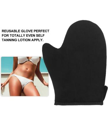 Self Tanning Mitt Face Body Double Sided Applicator Glove with Thumb Soft Tanner Gloves Reusable Washable Tan Mitt for Lotion Mousse Summer Artifact - Buy Online on SooperMarket.com