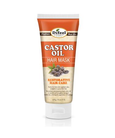 Difeel Castor Oil Hair Mask 8 oz. - Damage Repair Masque  Castor Oil Hair Repair
