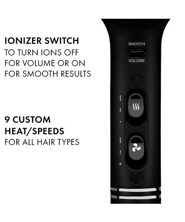 Hot Tools Pro Artist Black Gold 2000-Watt Ionic Hair Dryer - Ultra Powerful Airflow - Buy Online on SooperMarket.com
