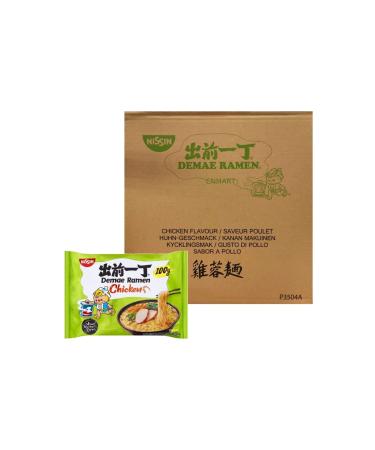 NISSIN Chicken Flavour Demae Ramen Instant Noodles 100g (Pack of 30) by CNMART