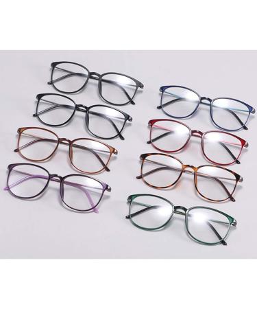 Koosufa Classic Retro Nerd Glasses Frames for Men & Women Ultra Light TR90 Thin Panto Design with Case - Violet - Buy Online on SooperMarket.com